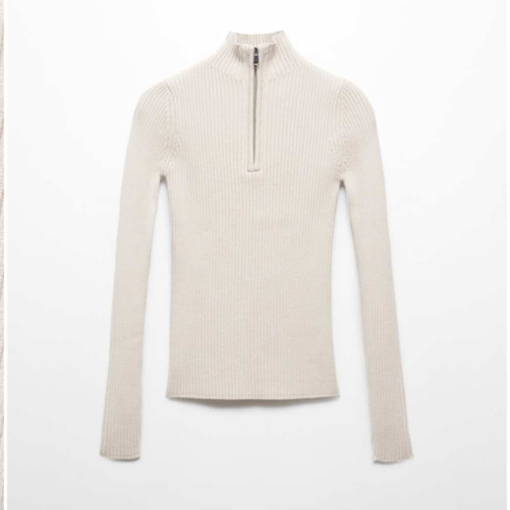 Mango Ribbed Sweater with Zip - Picture 6 of 6